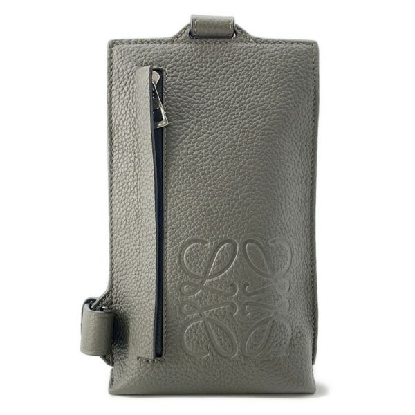 ロエベ ボディバッグ アナグラム バーティカル Tポケット レザー C500P02X02 LOEWE バッグ