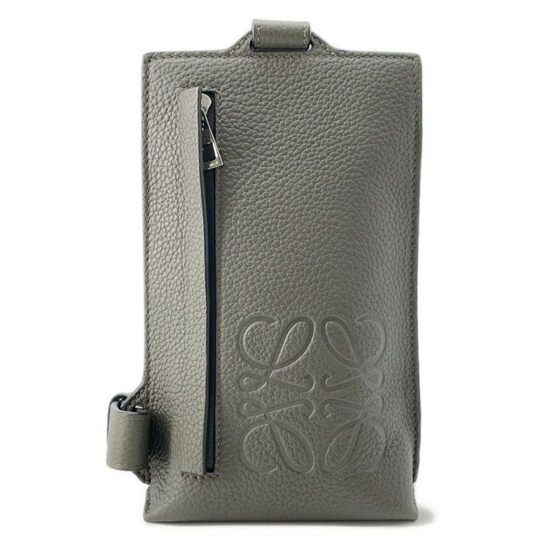 ロエベ ボディバッグ アナグラム バーティカル Tポケット レザー C500P02X02 LOEWE バッグ