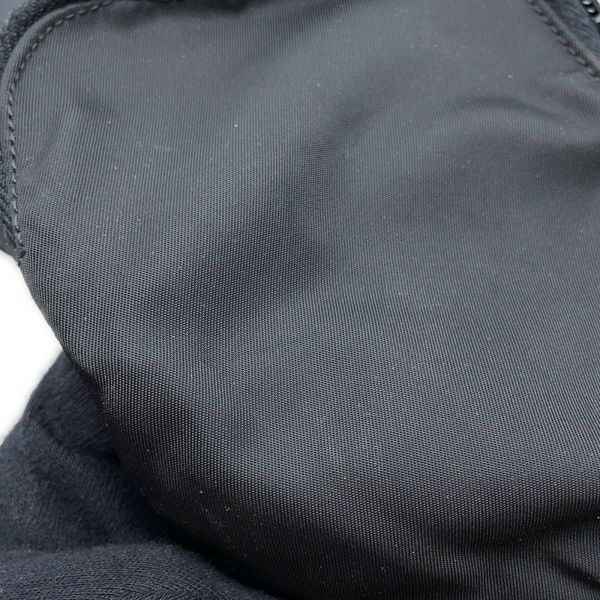 プラダ ショルダーバッグ 三角ロゴ ナイロン レザー PRADA ハンドバッグ 黒