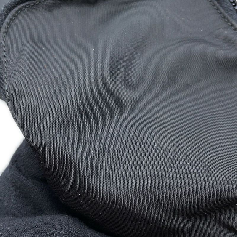 プラダ ショルダーバッグ 三角ロゴ ナイロン レザー PRADA ハンドバッグ 黒