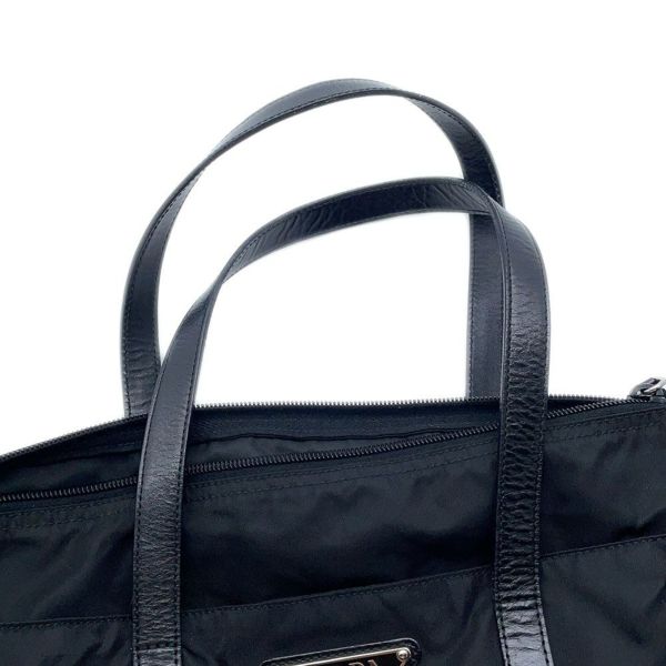 プラダ ショルダーバッグ 三角ロゴ ナイロン レザー PRADA ハンドバッグ 黒