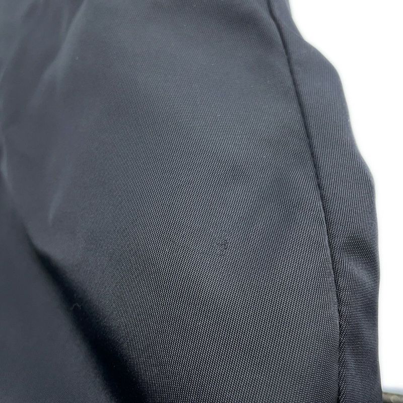 プラダ ショルダーバッグ 三角ロゴ ナイロン レザー PRADA ハンドバッグ 黒