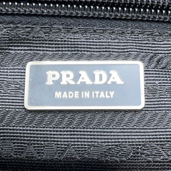 プラダ ショルダーバッグ 三角ロゴ ナイロン レザー PRADA ハンドバッグ 黒