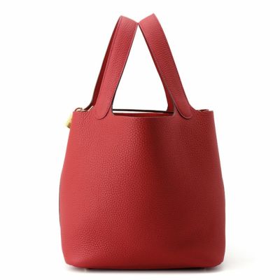HERMES エルメス ピコタンロックMM ハンドバッグ レザー