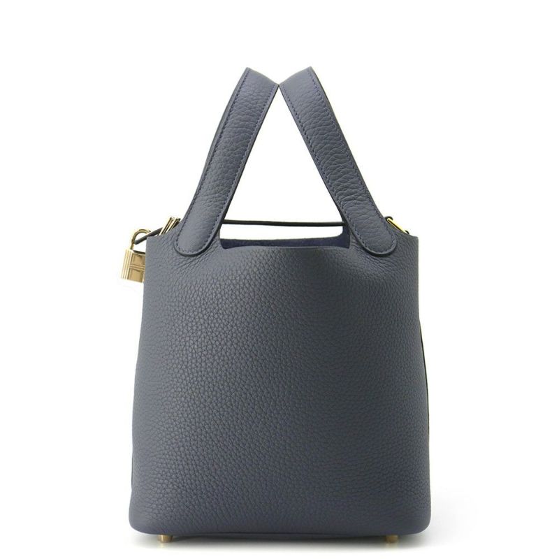 エルメス ハンドバッグ ピコタンロックPM グリミスティ/シャンパンゴールド金具 トリヨンクレマンス W刻印