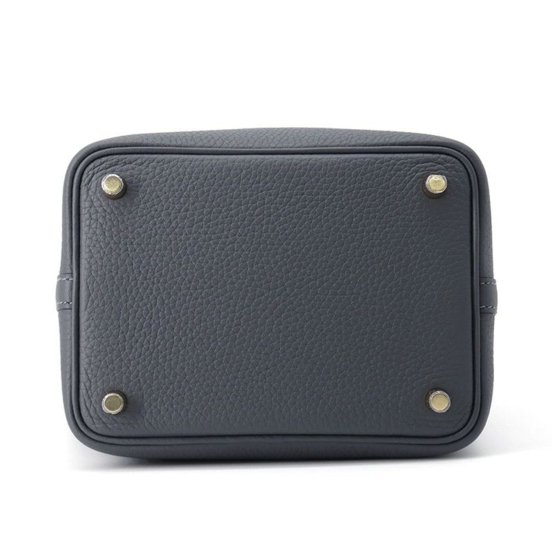 エルメス ハンドバッグ ピコタンロックPM グリミスティ/シャンパンゴールド金具 トリヨンクレマンス W刻印