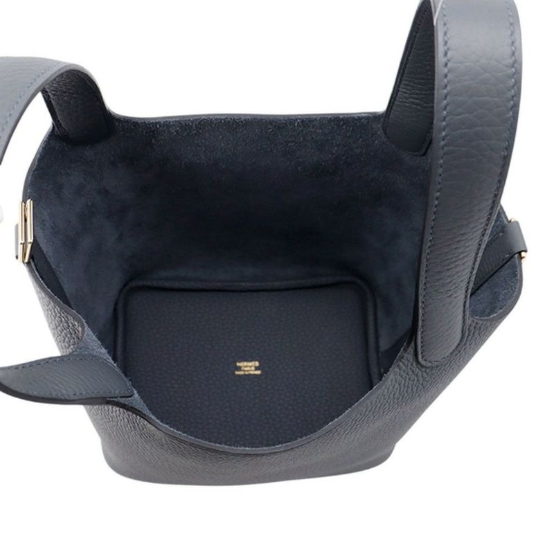 エルメス ハンドバッグ ピコタンロックPM グリミスティ/シャンパンゴールド金具 トリヨンクレマンス W刻印