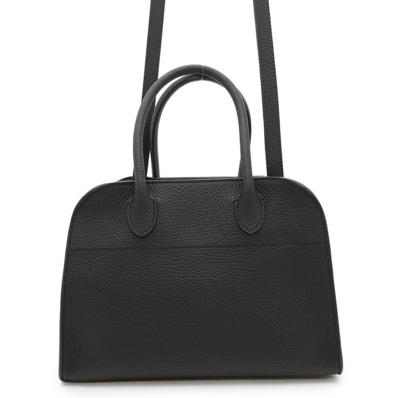 ザ ロウ ハンドバッグ ソフトマルゴー10 SOFT MARGAUX レザー W1190 L133 THE ROW ショルダーバッグ 黒