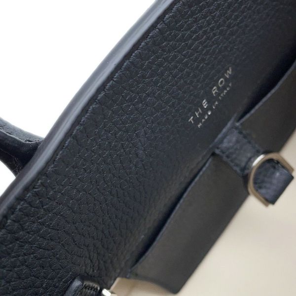 ザ ロウ ハンドバッグ ソフトマルゴー10 SOFT MARGAUX レザー W1190 L133 THE ROW ショルダーバッグ 黒
