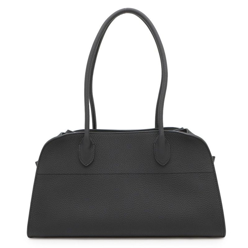ザ ロウ トートバッグ マルゴー12 レザー W1712 L133 THE ROW ショルダーバッグ 黒