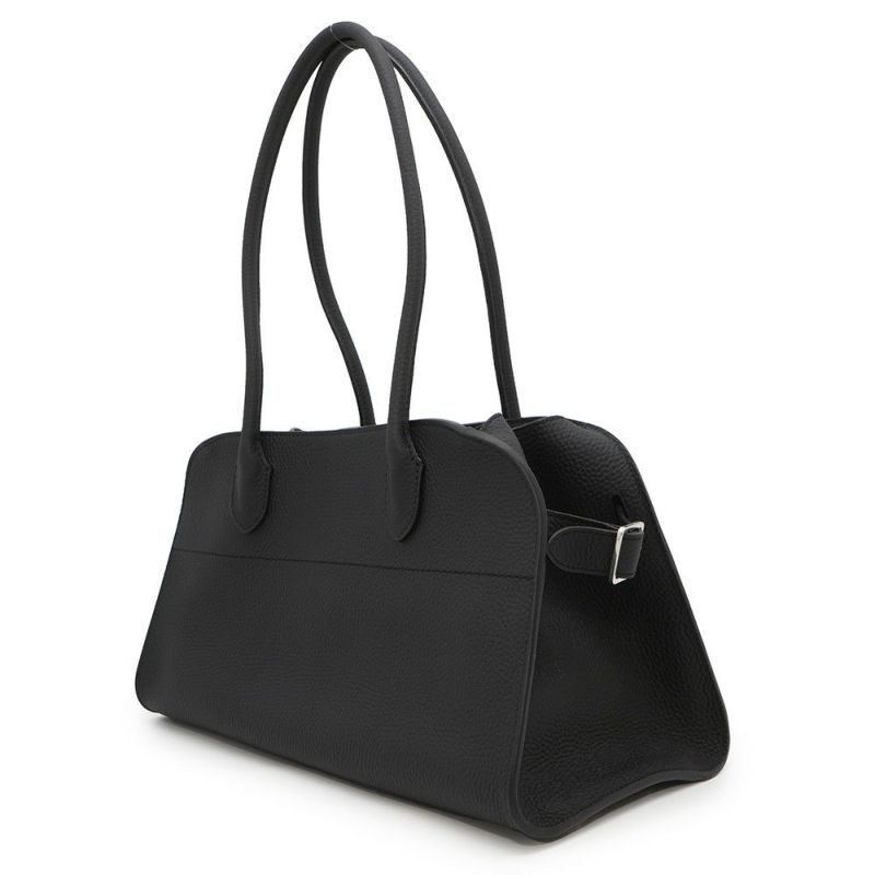 ザ ロウ トートバッグ マルゴー12 レザー W1712 L133 THE ROW ショルダーバッグ 黒