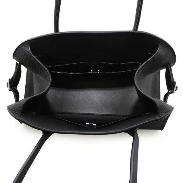 ザ ロウ トートバッグ マルゴー12 レザー W1712 L133 THE ROW ショルダーバッグ 黒