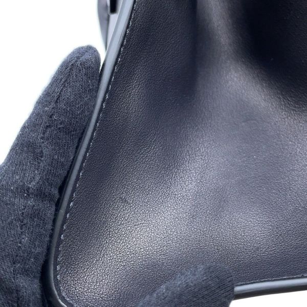 ザ ロウ ハンドバッグ マルゴー10 レザー W1190 L72 THE ROW 2wayショルダーバッグ 黒