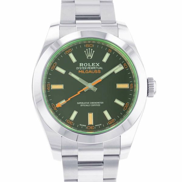 ロレックス ミルガウス 116400GV ROLEX 腕時計 黒文字盤