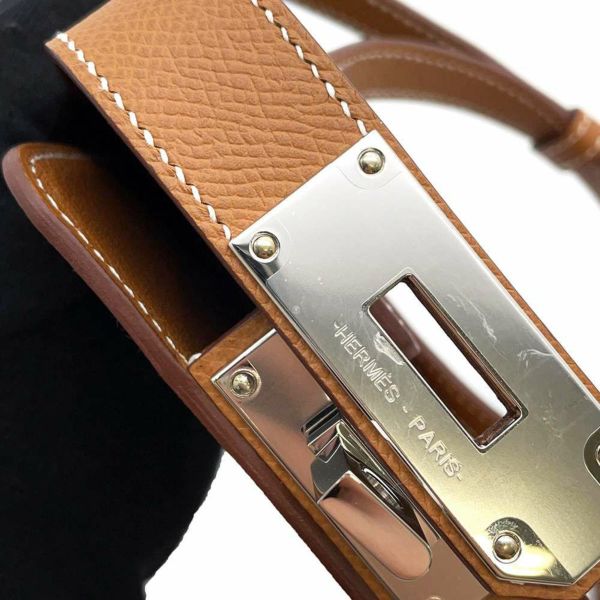 エルメス フォンケース アカ ボックス ゴールド/シルバー金具 ヴォーエプソン B刻印 HERMES スマホホルダー