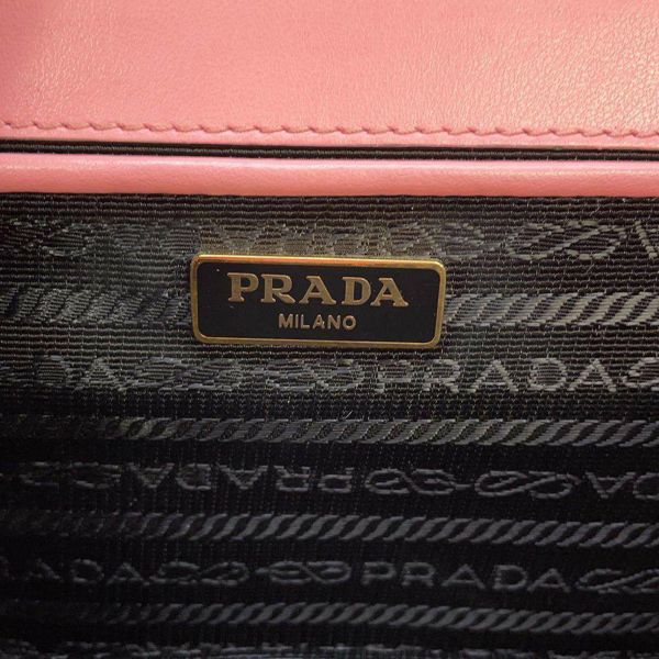 プラダ チェーンショルダーバッグ サフィアーノ PRADA バッグ ピンク アウトレット品