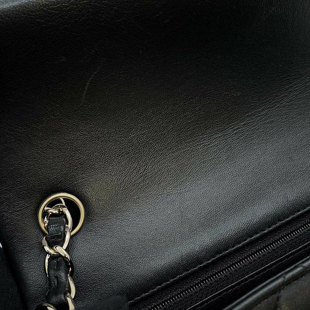 シャネル チェーンショルダーバッグ ココマーク ラムスキン A69900 CHANEL ミニ フラップ バッグ 黒