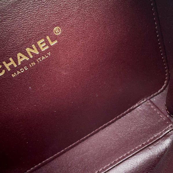 シャネル チェーンショルダーバッグ CCフィリグリー バニティバッグ キャビアスキン A93342 CHANEL