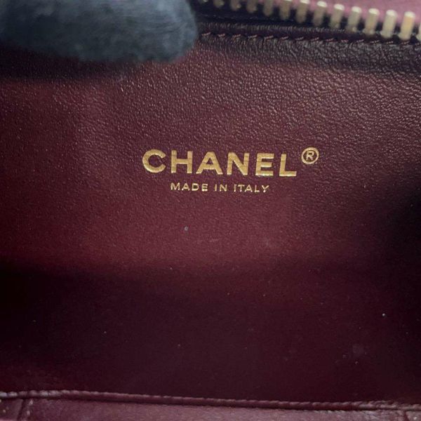 シャネル チェーンショルダーバッグ CCフィリグリー バニティバッグ キャビアスキン A93342 CHANEL