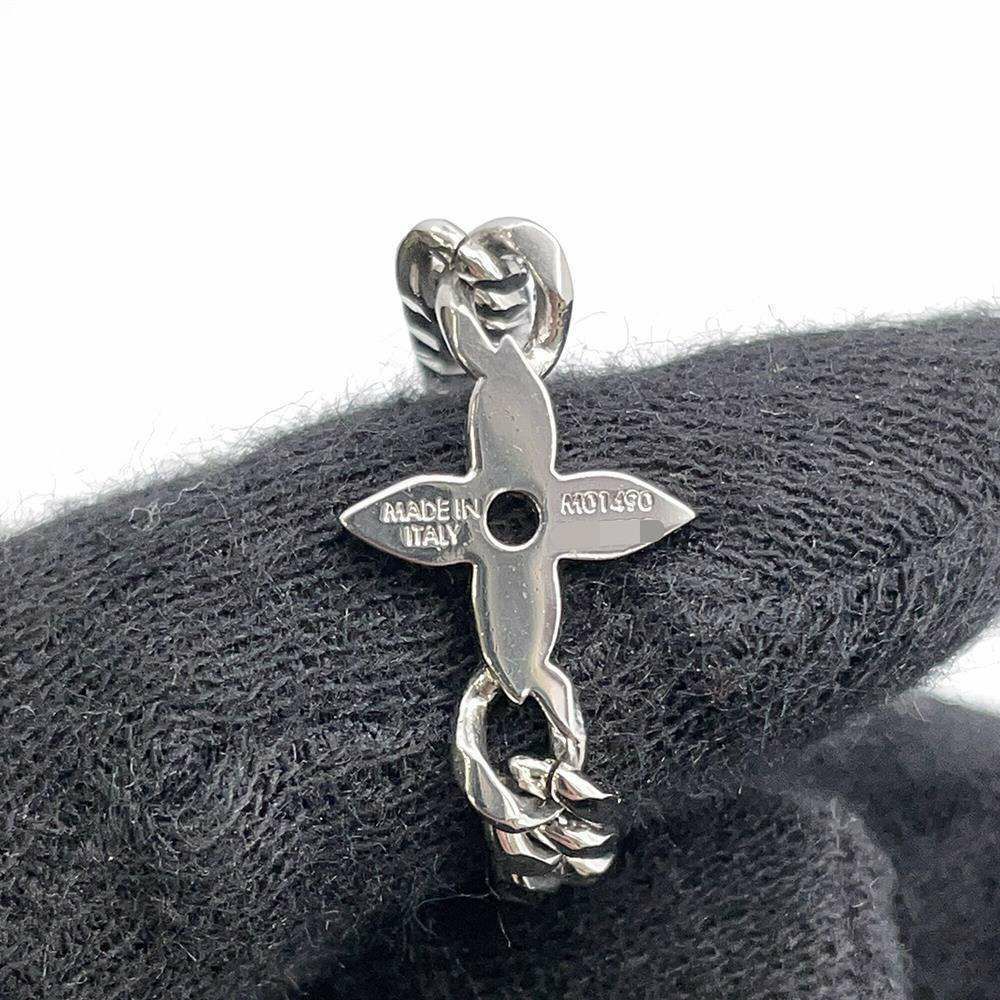 ルイヴィトン ネックレス モノグラム ロウ フラワー メタル M01490 LOUIS VUITTON アクセサリー メンズ
