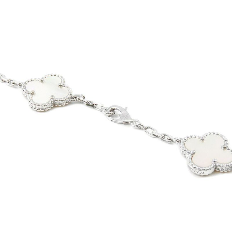 ヴァンクリーフ&アーペル ネックレス ヴィンテージ アルハンブラ 20モチーフK18WG VCARF48800