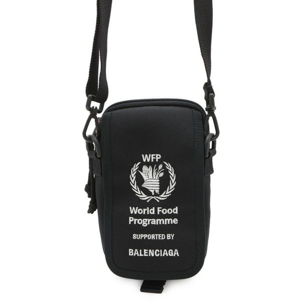 バレンシアガ ショルダーバッグ WFPコラボ エクスプローラー 593329 BALENCIAGA バッグ ボディバッグ 黒