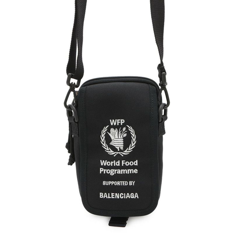 バレンシアガ ショルダーバッグ WFPコラボ エクスプローラー 593329 BALENCIAGA バッグ ボディバッグ 黒