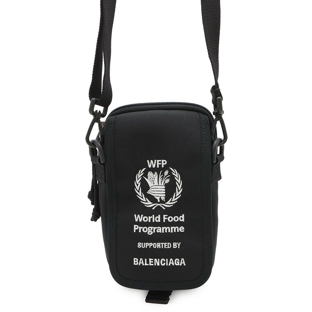 バレンシアガ ショルダーバッグ WFPコラボ エクスプローラー 593329 BALENCIAGA バッグ ボディバッグ 黒