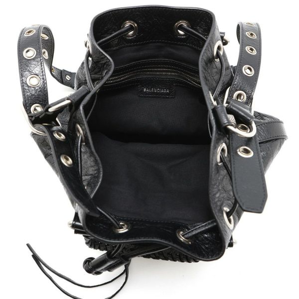 バレンシアガ ハンドバッグ ル カゴール スモール バケット 702432 BALENCIAGA 2wayショルダー 黒