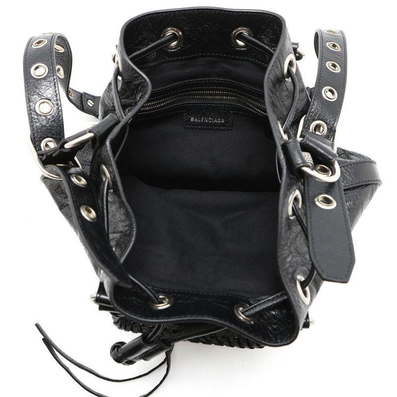 バレンシアガ ハンドバッグ ル カゴール スモール バケット 702432 BALENCIAGA 2wayショルダー 黒