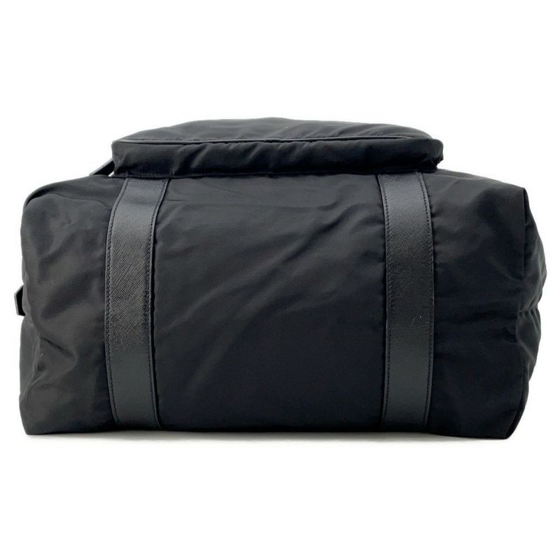 プラダ トートバッグ ナイロン 三角ロゴ レザー PRADA ショルダーバッグ 黒