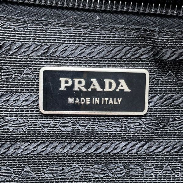 プラダ トートバッグ ナイロン 三角ロゴ レザー PRADA ショルダーバッグ 黒