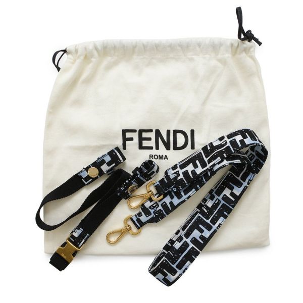 フェンディ ショルダーバッグ ジョシュアヴィーダス コラボ ズッカ ミニ バゲット ナイロン 
8BR784 FENDI ボディバッグ 黒