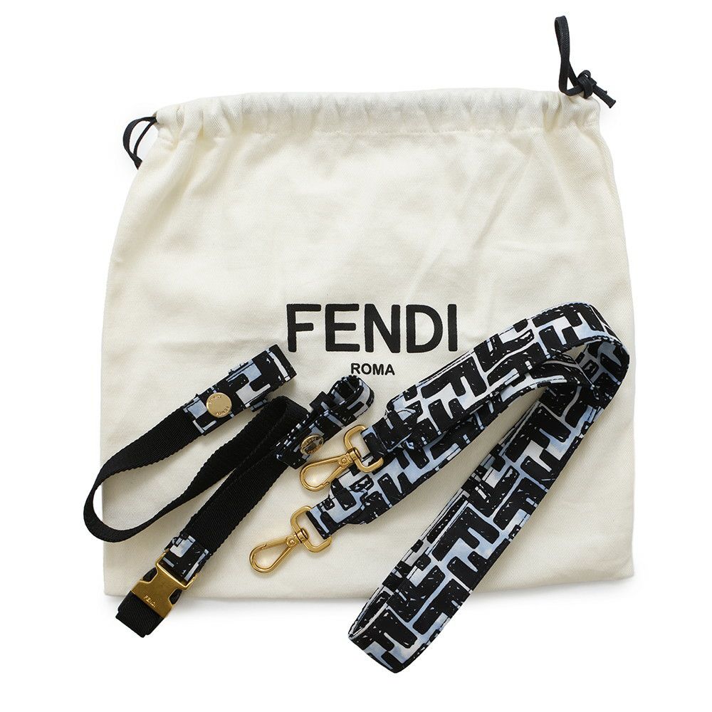フェンディ ショルダーバッグ ジョシュアヴィーダス コラボ ズッカ ミニ バゲット ナイロン 
8BR784 FENDI ボディバッグ 黒