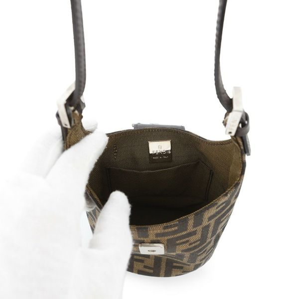 フェンディ ショルダーバッグ ズッカ キャンバス レザー FENDI バッグ