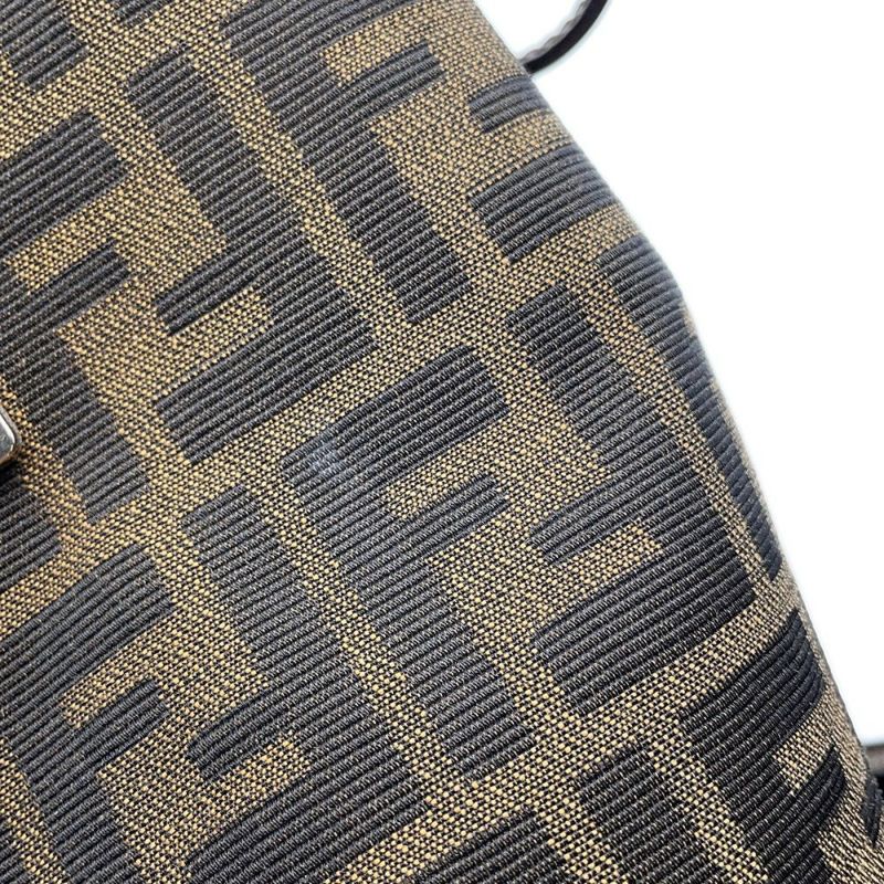 フェンディ ショルダーバッグ ズッカ キャンバス レザー FENDI バッグ