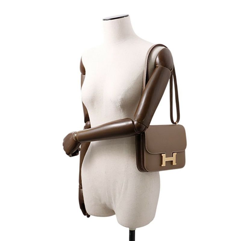 エルメス ミニ コンスタンス3 ミロワール エトゥープ/マットゴールド金具 エプソン K刻印