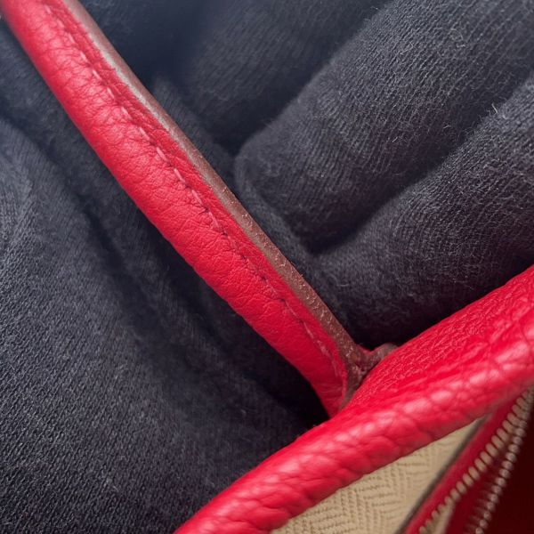 エルメス トートバッグ ガーデンパーティTPM ルージュピマン/シルバー金具 ネゴンダ T刻印