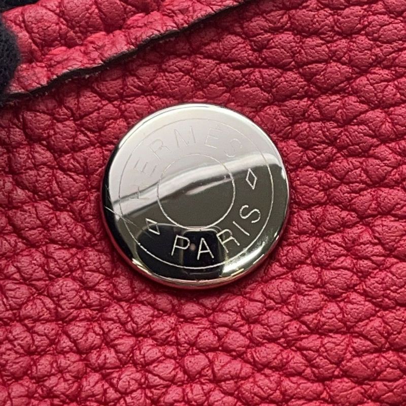 エルメス トートバッグ ガーデンパーティTPM ルージュピマン/シルバー金具 ネゴンダ T刻印