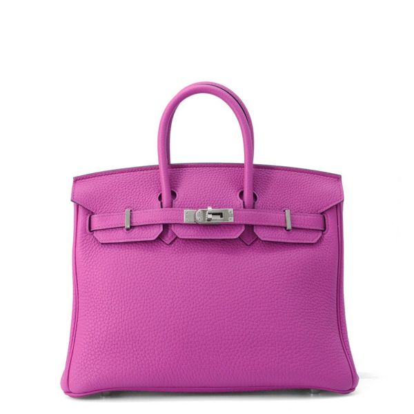 エルメス バーキン25 マグノリア/シルバー金具 トゴ C刻印 HERMES Birkin ハンドバッグ