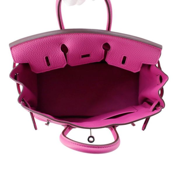 エルメス バーキン25 マグノリア/シルバー金具 トゴ C刻印 HERMES Birkin ハンドバッグ