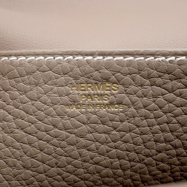 エルメス ハンドバッグ アルザン25 エトゥープ/ゴールド金具 トリヨンクレマンス K刻印 2wayショルダー