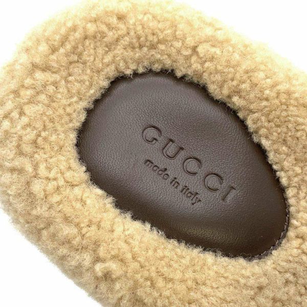 グッチ サンダル ノースフェイス コラボ ムートン/レザー レディースサイズ36 GUCCI 679948 靴