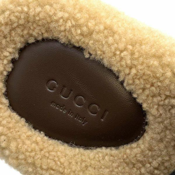 グッチ サンダル ノースフェイス コラボ ムートン/レザー レディースサイズ36 GUCCI 679948 靴