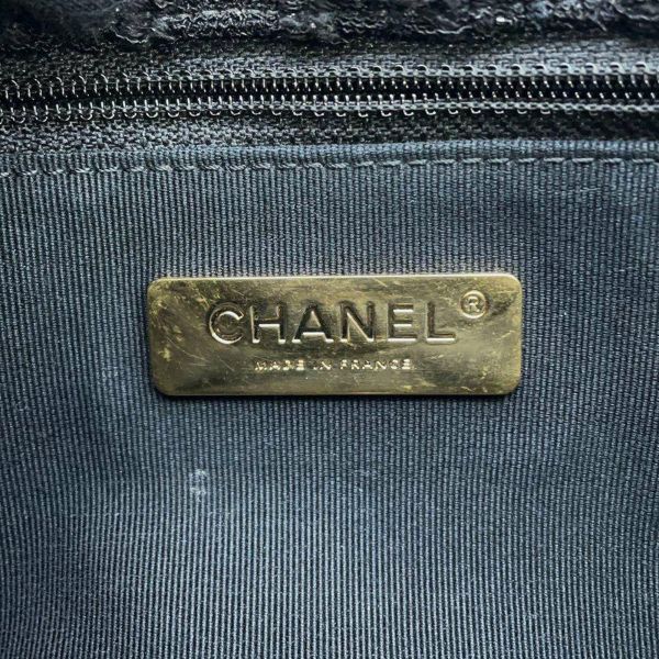 シャネル チェーンショルダーバッグ 19 フラップ ココマーク ツイード AS1160 CHANEL 黒