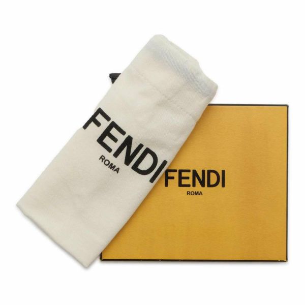 フェンディ 三つ折り財布 エフイズ ズッカ 8M0395 FENDI 財布 折りたたみ コンパクトウォレット 黒