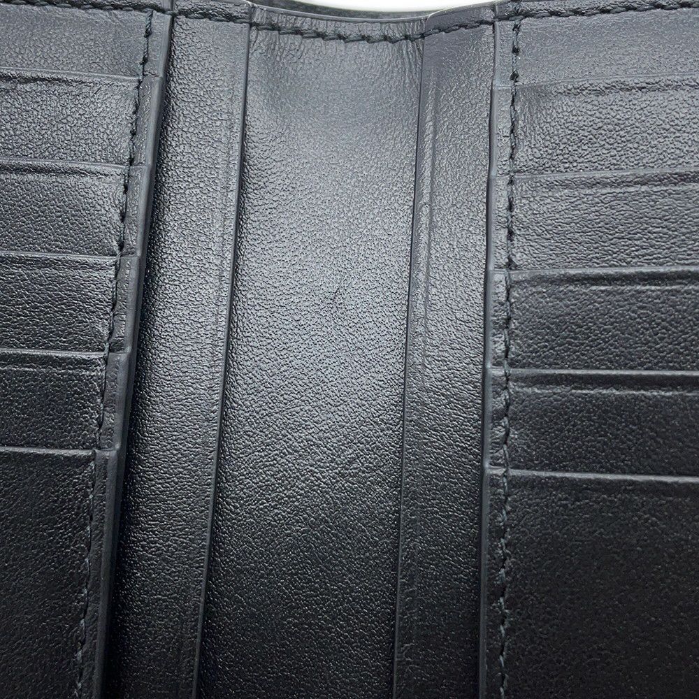 ボッテガヴェネタ 二つ折り財布 マキシ イントレチャート 667130 BOTTEGA VENETA 黒