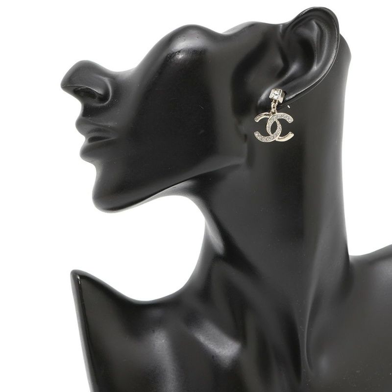 シャネル ピアス ココマーク ラインストーン メタル L24P CHANEL アクセサリー