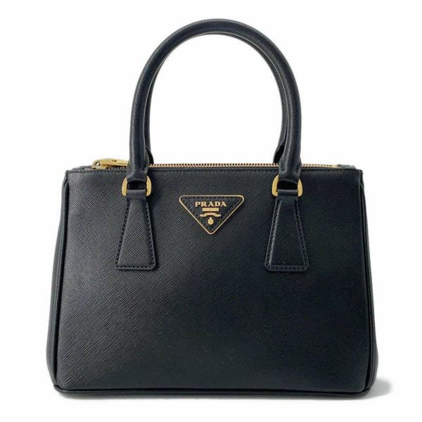 プラダ ハンドバッグ サフィアーノ レザー 1BA896 PRADA 2way 黒