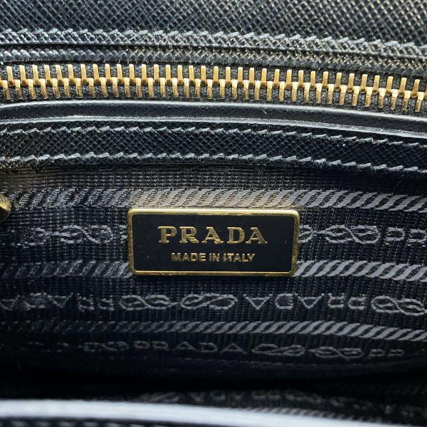 プラダ ハンドバッグ サフィアーノ レザー 1BA896 PRADA 2way 黒